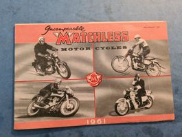 MATCHLESS  1961  MOTORCYCLES  PROSPECTUS  VINTAGE