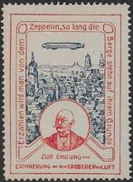 Uralte ZEPPELIN VIGNETTE ** Zur Eroberung der Luft ab 1.-