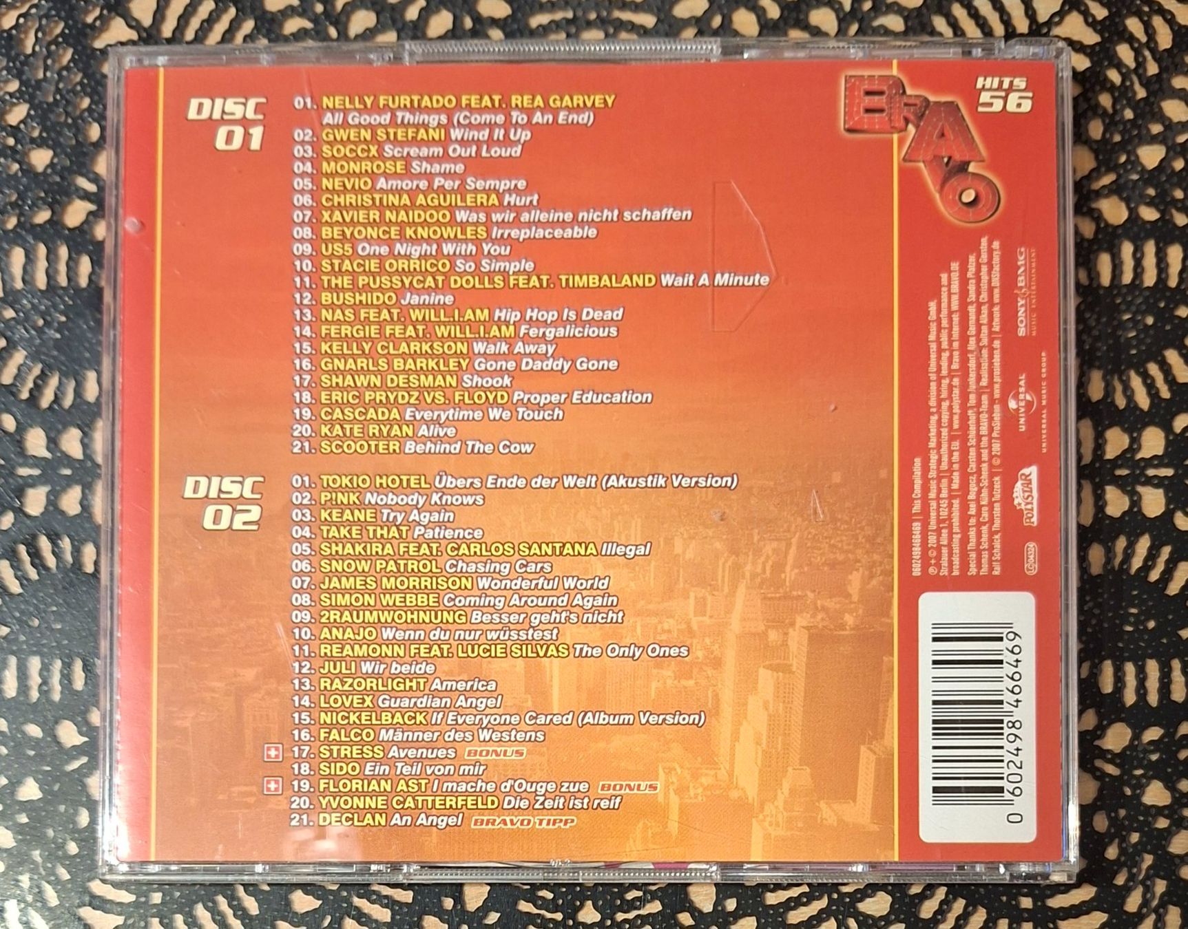 CDs: Bravo Hits 56, Doppel CD, 2007, Hit Compilation, Sampler – D'occasion à Amriswil par Celini3 1