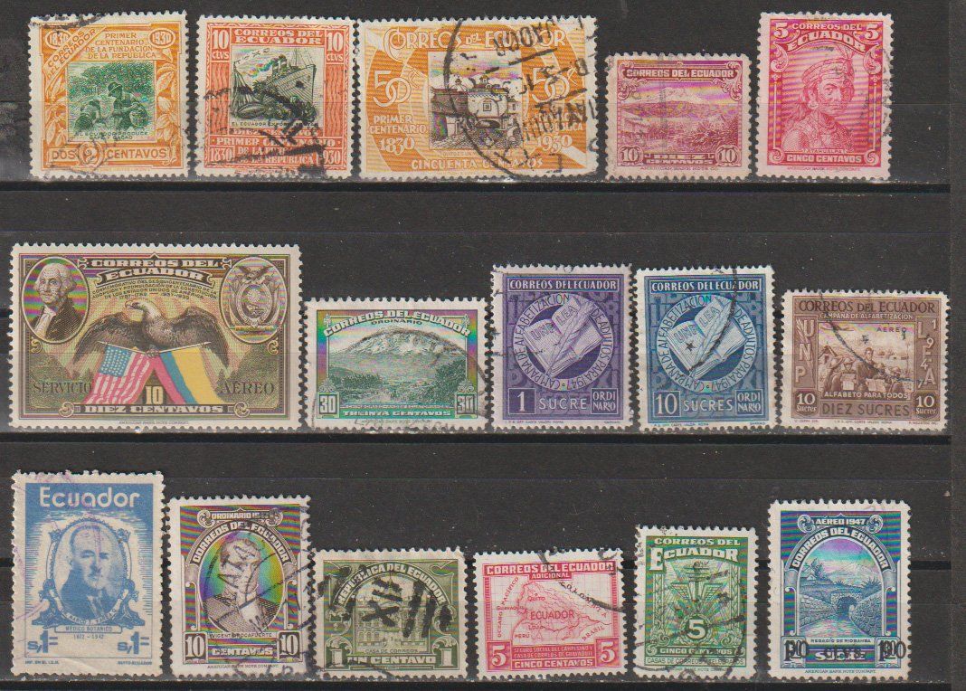 Alle Briefmarken: Équateur Collection – Gebraucht aus Crans-Montana von kira56 1