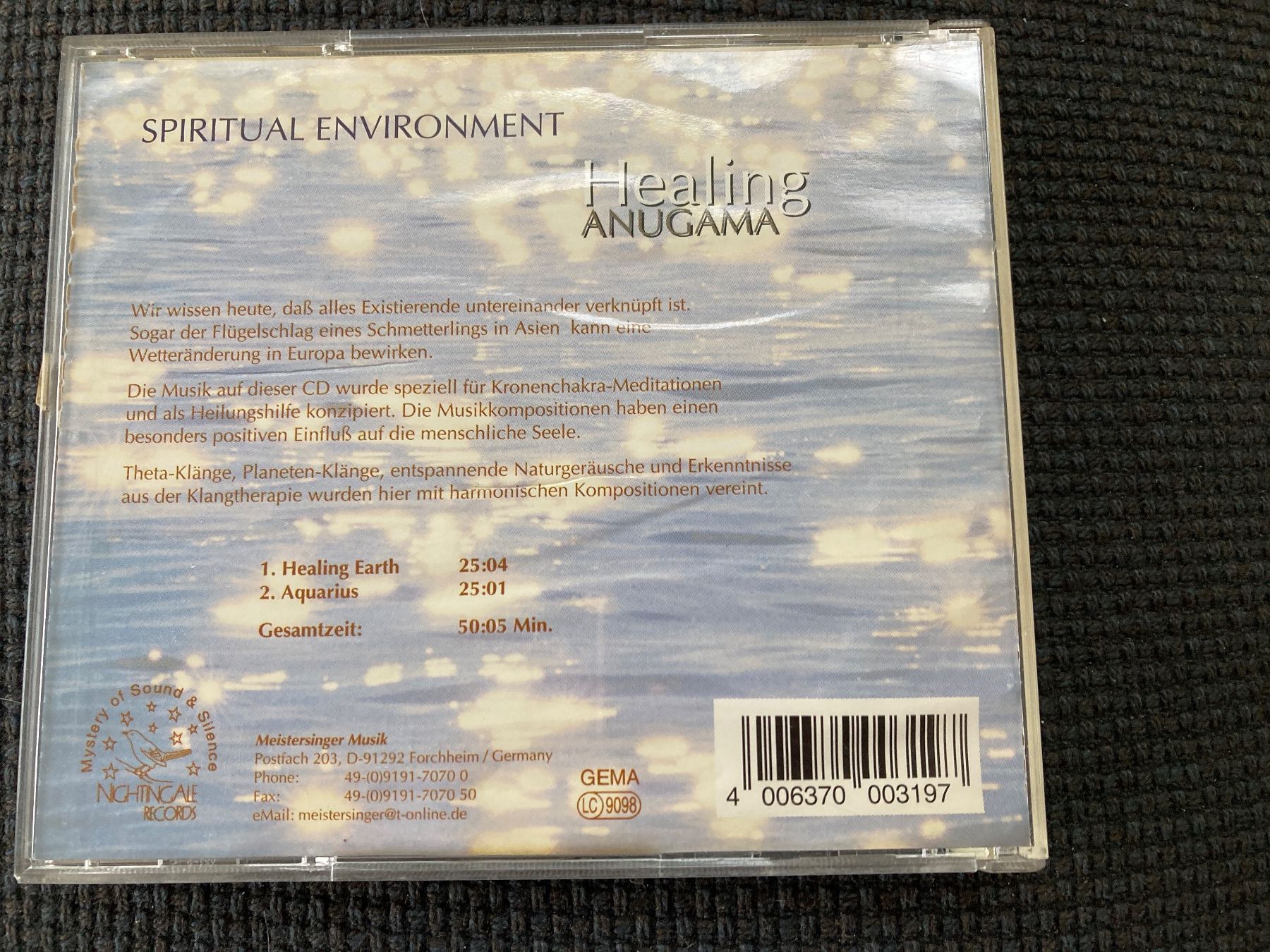 CD: CD, Healing, Anugama, Kronen-Chakra Meditationen – Usato da Baden venduto da Yoyo1 1