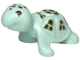 LEGO 11603pb05 Turtle, Friends / Elves with Medium Nougat Ey