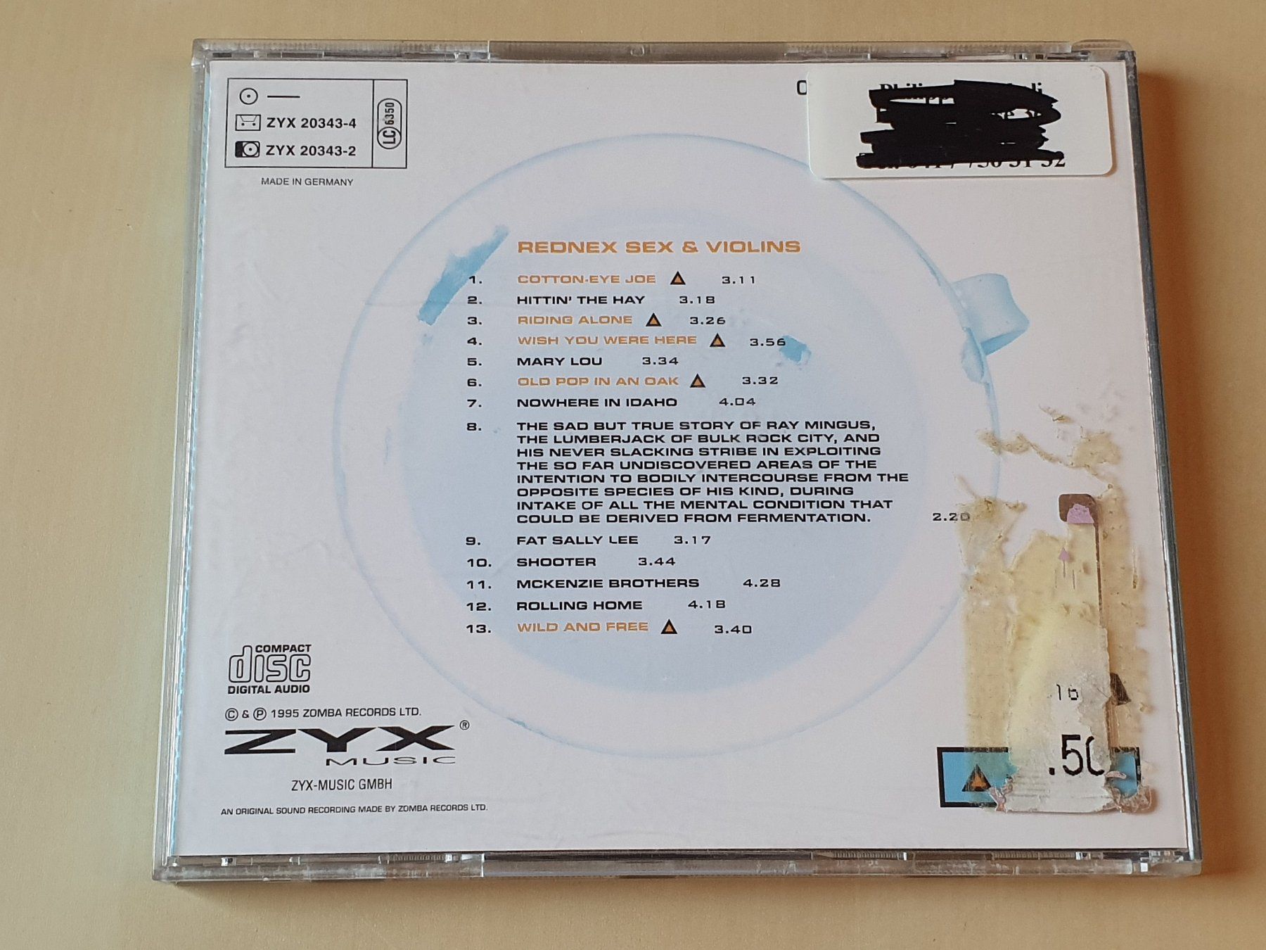CDs: Rednex Sex & Violins – Gebraucht aus Stansstad von collectorsshop 1