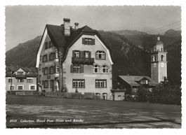 Celerina (GR) Engadin - Hotel Post - Kirche - Foto-AK - 1959