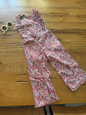 JACADI ❤️💙 Jumpsuit Salopette Liberty 104 4 Y