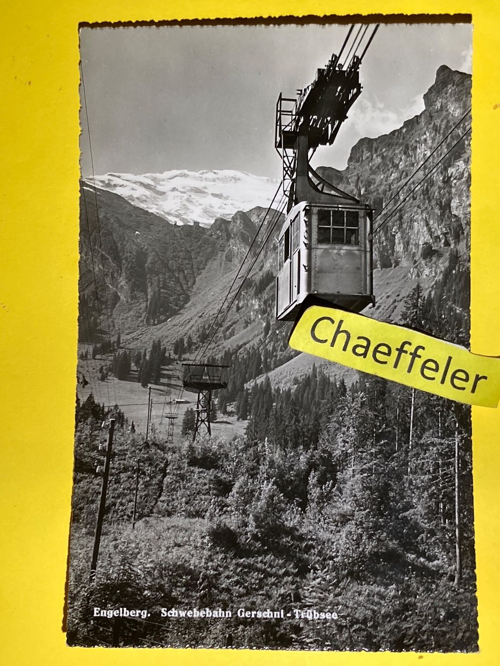 Cartes postales: Engelberg. Schwebebahn Gerschni - Trübsee – D'occasion à Zürich par Chaeffeler