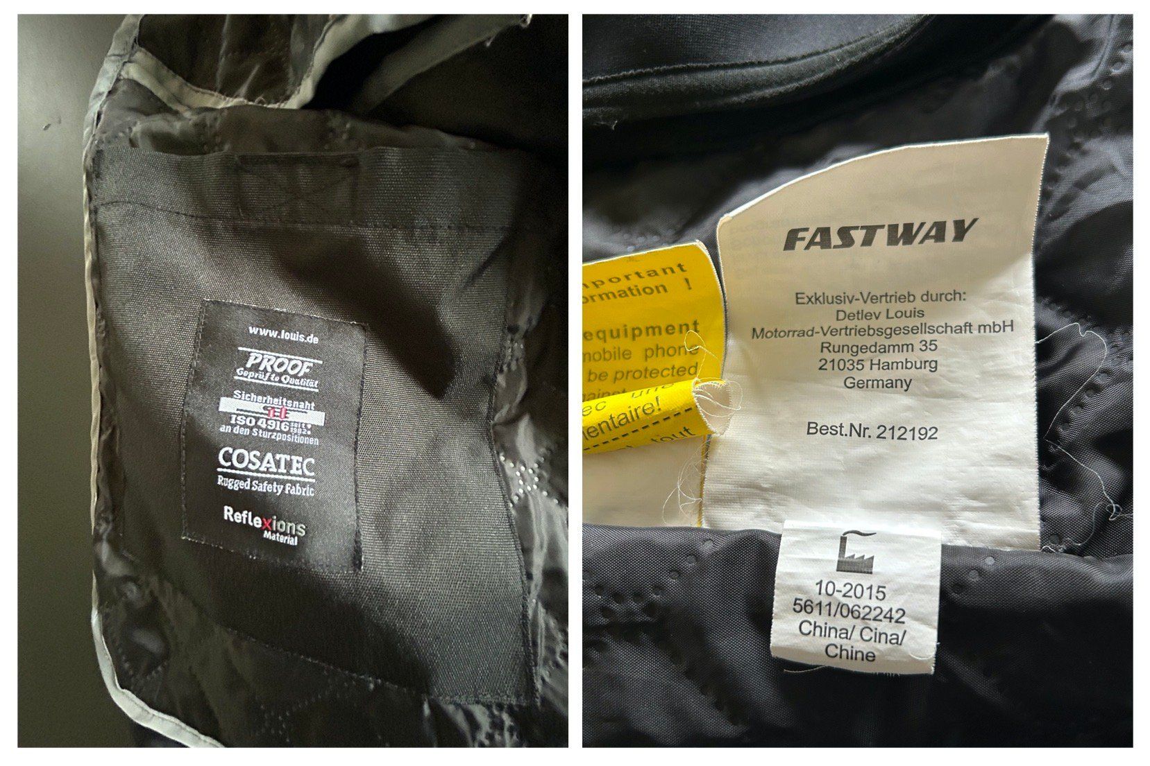 Jacken: Fastway / Motorradjacke (Gr.3XL) – Gebraucht aus Dietlikon von Mankai 7