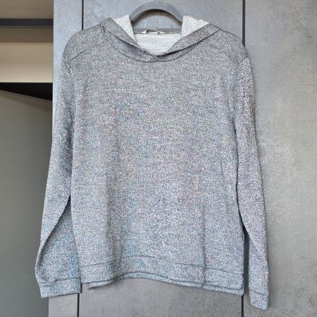 🐸 SILBER HOODIE KAPUZENPULLOVER  M / L