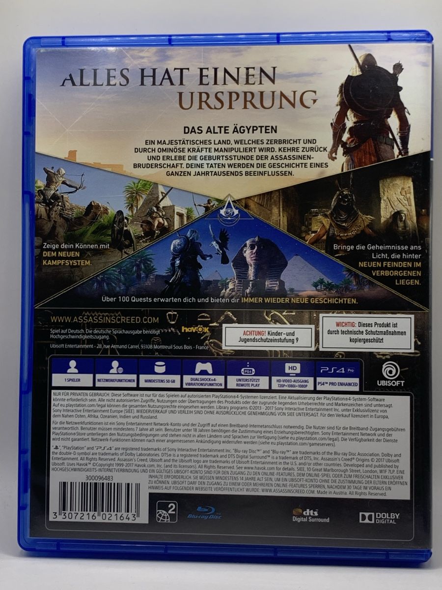 Sony Giochi: PS4 - Assassin's Creed Origins – Usato da Ostermundigen venduto da RG-Collector 1
