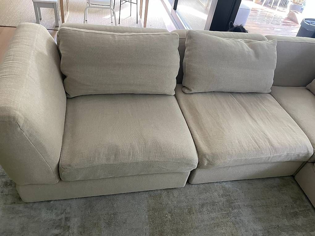 Sofas: Grosses modulares Ecksofa / Wohnlandschaft in Beige-Crème – Gebraucht aus Zürich von pri_5ynb 2