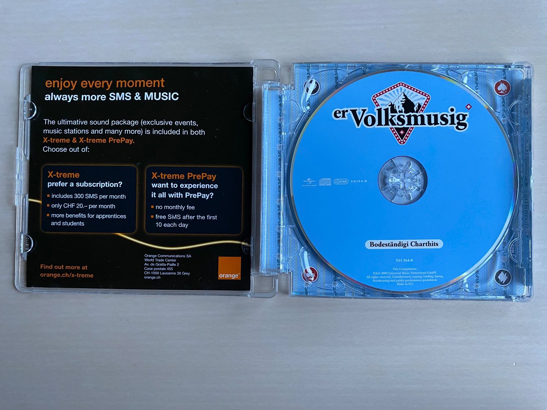 CD: Bodeständegi Charthits - er Volksmusig – Usato da Oberried Brienz venduto da Chyara 2