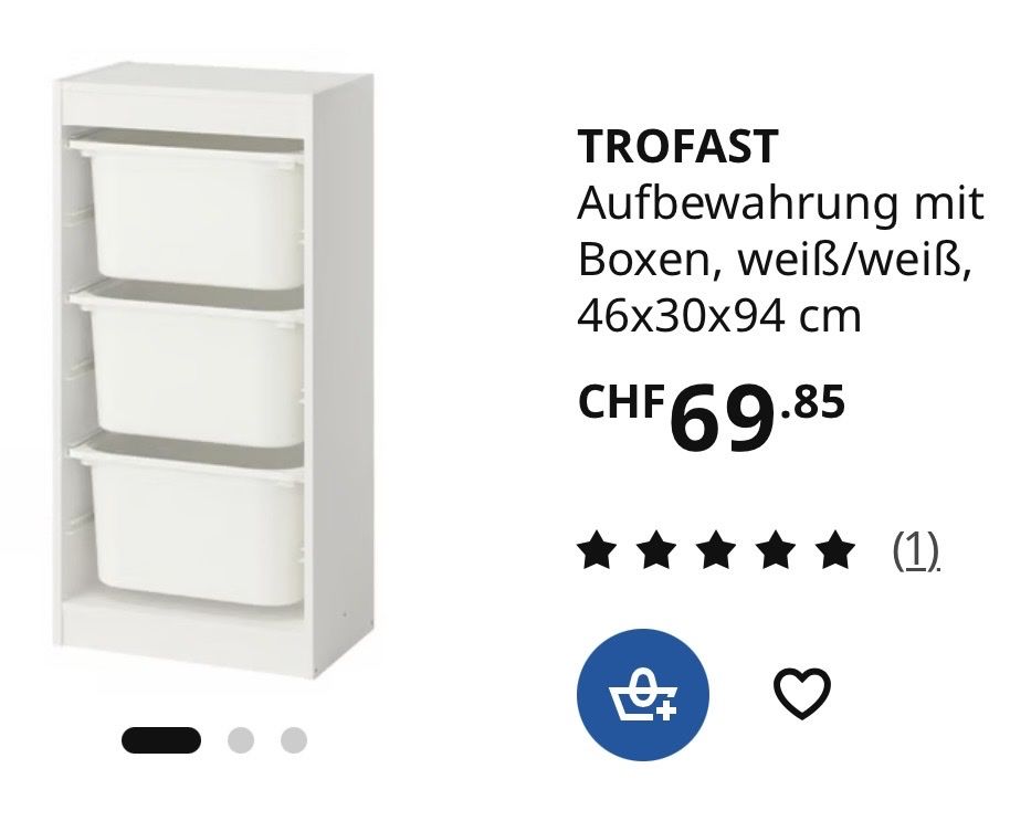 Ikea Cassettiere: Trofastaufbewarung – Usato da Uznach venduto da bike181959 6