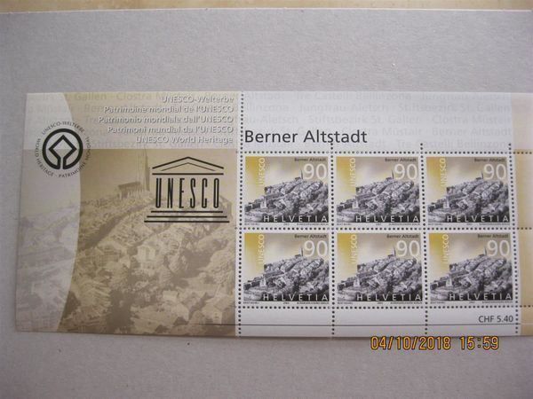 Tutti i francobolli: 2003 UNESCO Berner Altstadt, postfrisch – Nuovo (secondo la descrizione) da Affoltern am Albis venduto da Andrezc
