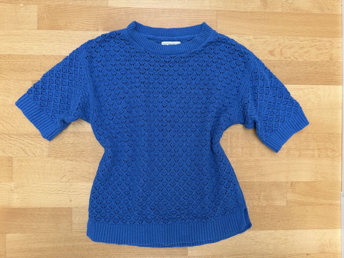 Pullover & Sweatshirts: Lochstrick pullover Ajourmuster von FatFace royalblau Gr.  – Gebraucht aus Münchenstein von Ladypink7 3