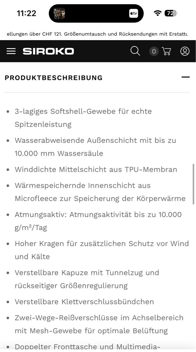 Jacken: Snowboardjacke von siroko NEU – Neu und originalverpackt aus Chur von Paemel 5