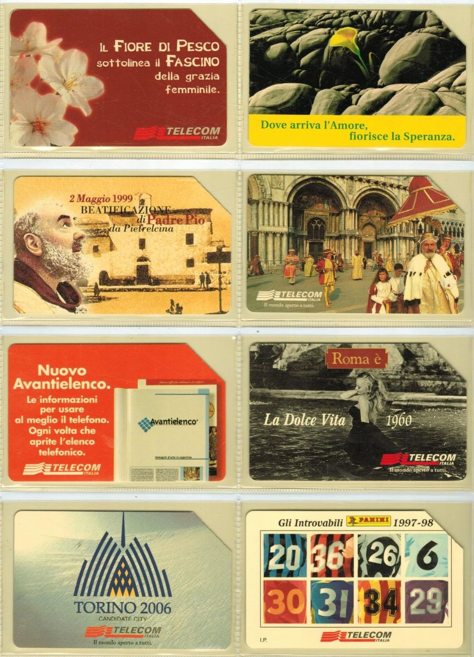 Telefon- & Taxkarten: 8 Telefonkarten Italien – Gebraucht aus Zürich von Tolima194
