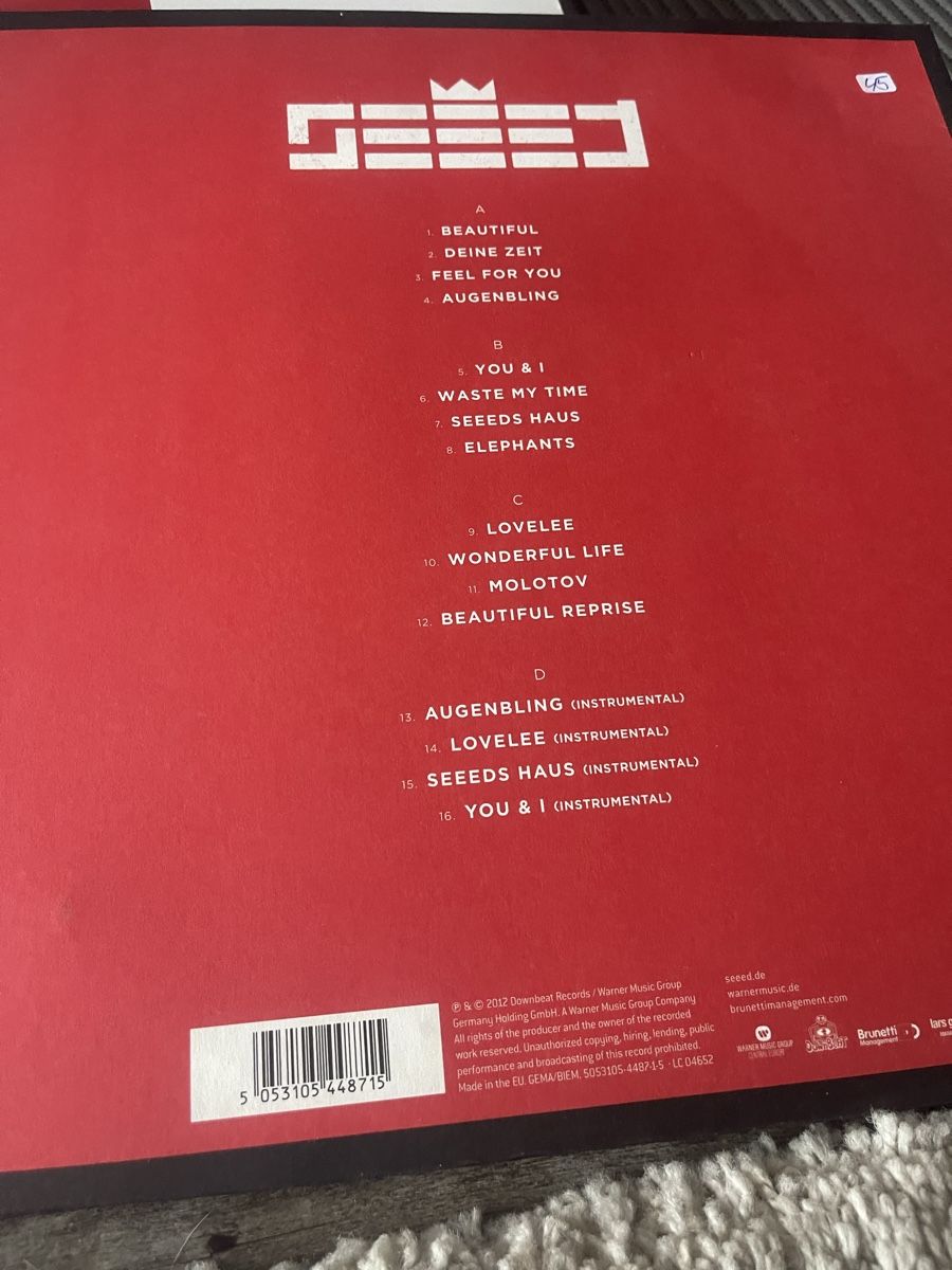 Dischi in vinile: SEED / Insame – Nuovo (secondo la descrizione) da Dagmersellen venduto da stonefinger 1