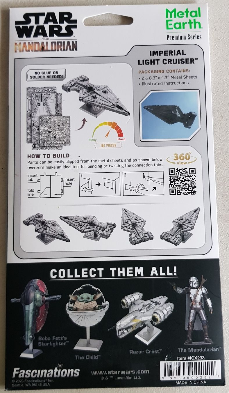 Star Wars Modellbausätze & Standmodelle: Imperial Light Cruiser, Star Wars Raumschiff – Neu und originalverpackt aus Fällanden von Mosker 1