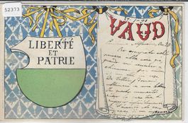 Vaud - Liverte et Partie - Wappen - Litho 1898