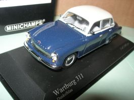 Wartburg  311 blau * Minichamps 1:43