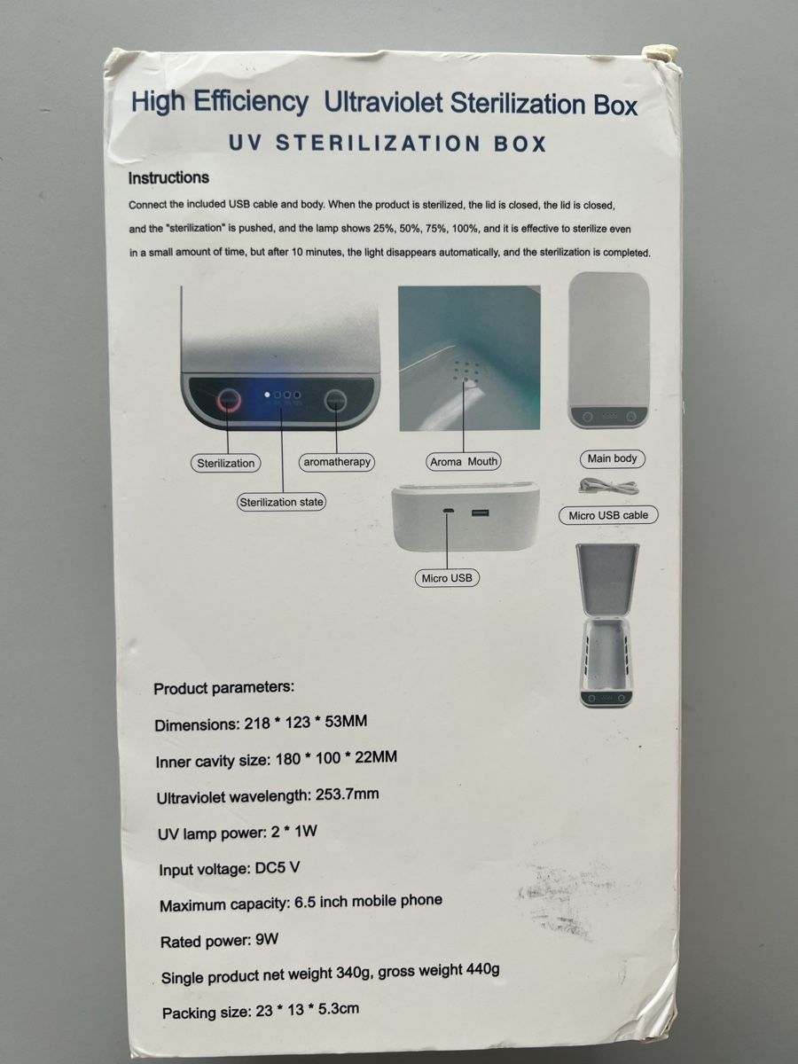 Pasti del neonato: Desinfektionsbox mit UV-Licht – Nuovo e nell'imballaggio originale da Oberuzwil venduto da lynni_97 2