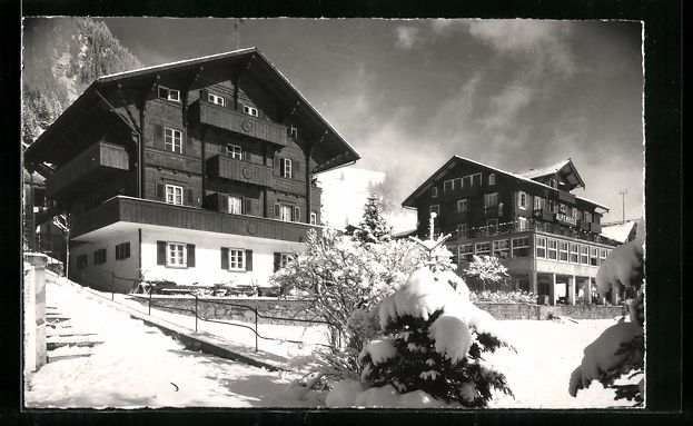 Cartoline postali: Adelboden, Hotel Alpenrose und Dépendan – Usato da Berlin venduto da bartko-reher