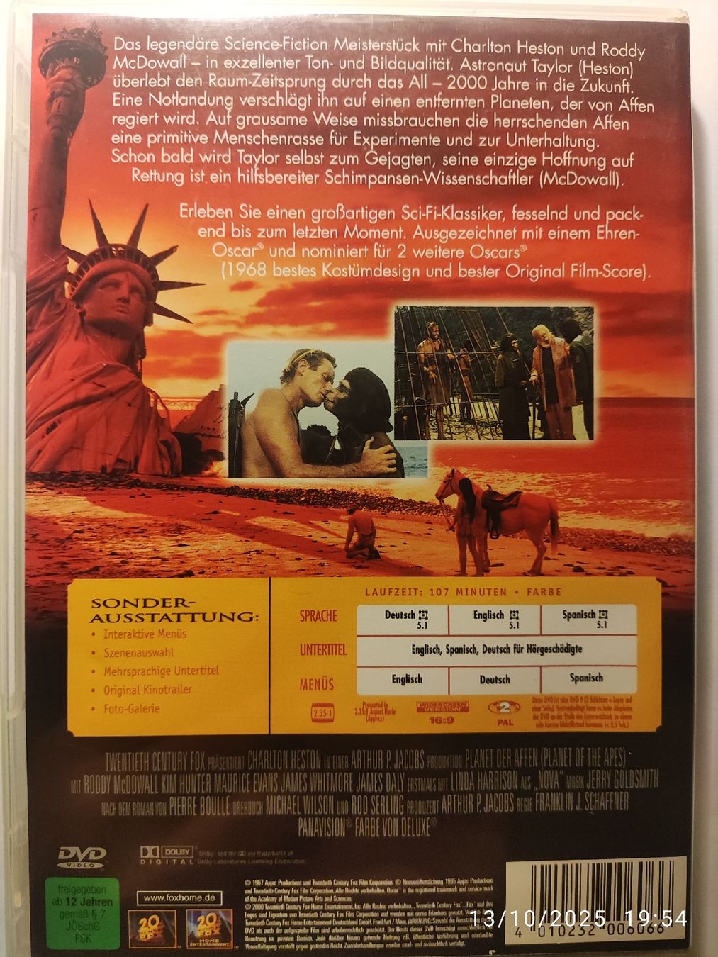 Tutti i DVDs: Planet der Affen – Usato da Basel venduto da Alacant 1
