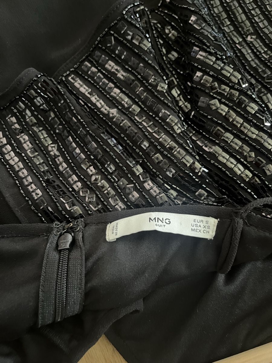 Mango Vestiti: Schwarzes Pailletten-Kleid Mango Gr. S – Usato da Winterthur venduto da nstau 2