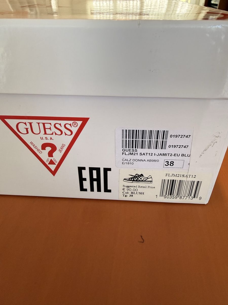 Guess Scarpe da donna: Guess Damenschuhe Gr. 38 Rosa Seide  – Usato da Wädenswil venduto da stg_9zfm 4