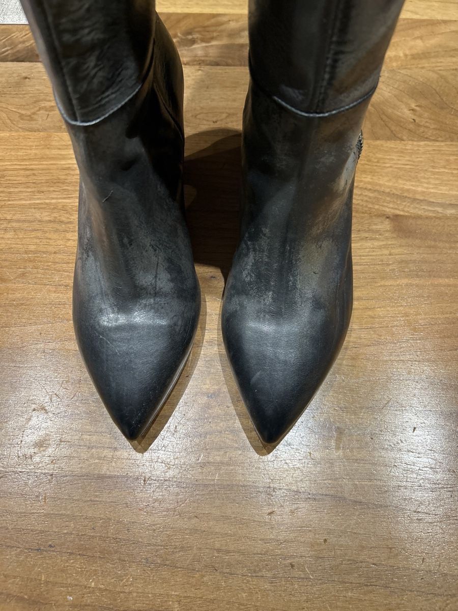 Damenschuhe: Schwarze Leder Stiefel Gr. 36, Marke Vic – Neu (gemäss Beschreibung) aus Vaduz von Snooki6 3