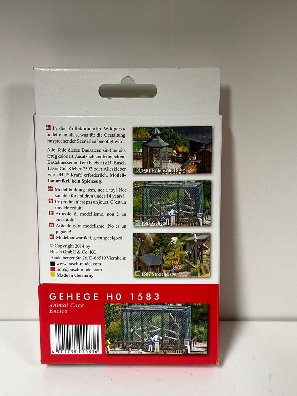 Busch Modellini di ferrovie: BUSCH GEHEGE H0 1583 – Nuovo e nell'imballaggio originale da Neuenhof venduto da ludovicco 2