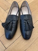 Elegante Zara Slipper, schwarz, Grösse 39