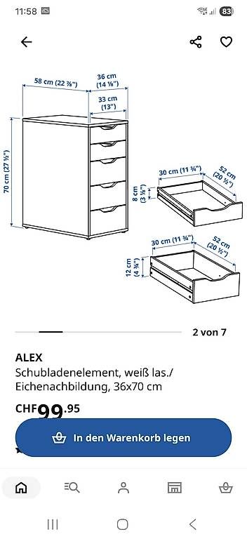 Cassettiere: IKEA Alex Schubladencontainer – Usato da Zuerich venduto da Manu_bu 3