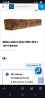 Rustikaler Altholzbalken Eiche – 900x120x120mm – Vintage