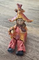 Deko-Figur Herbstwichtel mit Vogel, guter Zustand