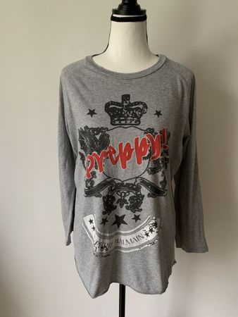 Pierre Balmain sportliches Shirt Gr. M grau, Baumwolle