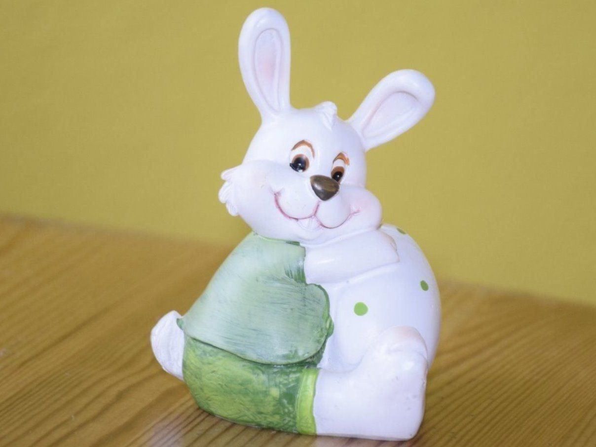 Statuette: Süsser Hase mit Ei – Nuovo (secondo la descrizione) da Wetzikon ZH venduto da Wetzicardo25 2