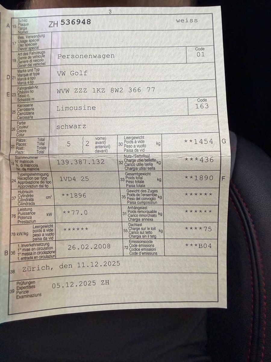 VW Automobili: VW Golf 1.9 TDI – Usato da Hombrechtikon venduto da sami_89 2