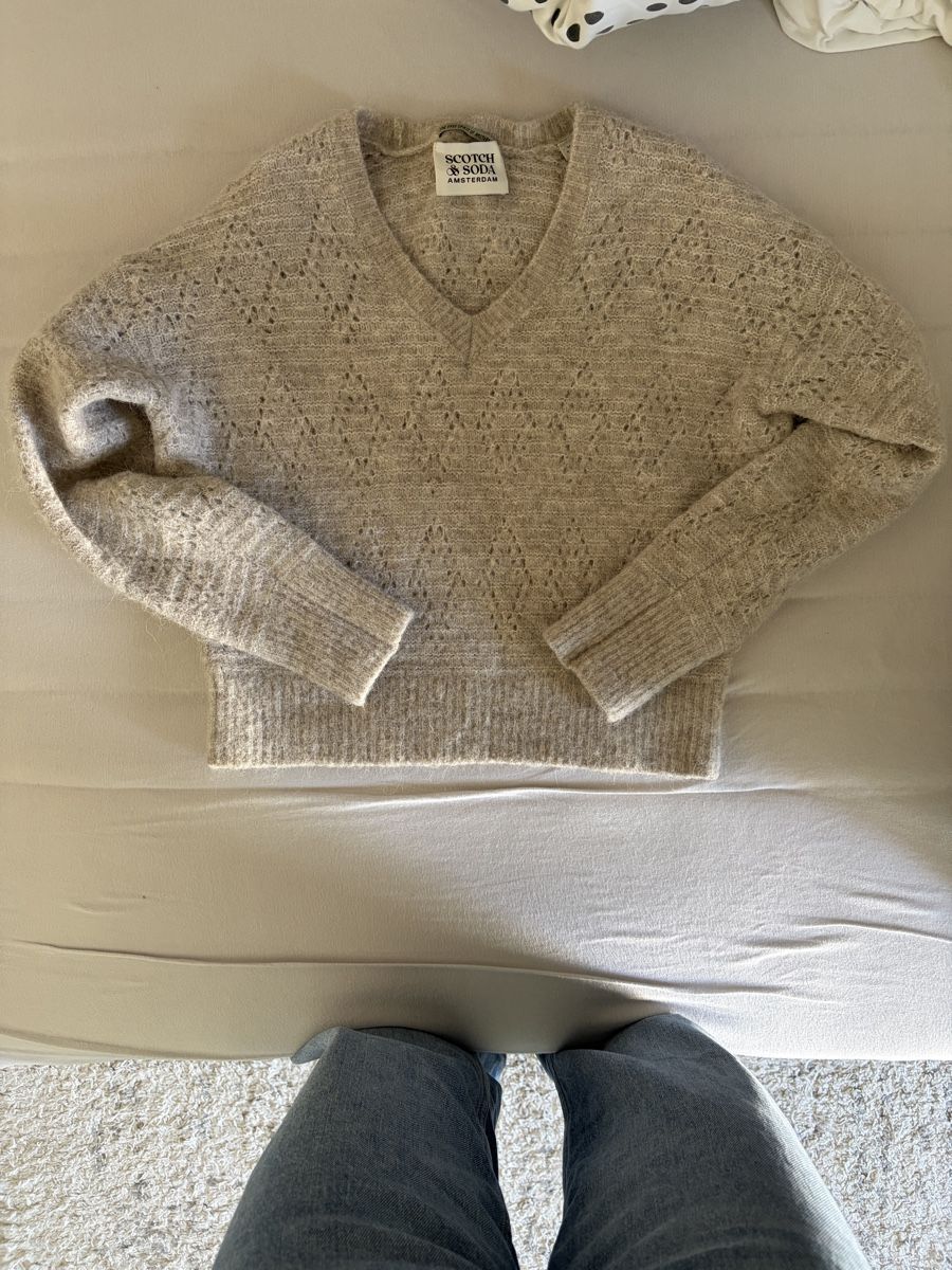 Maglioni & Felpe: Feiner Scotch & Soda Strickpullover V-Ausschnitt Gr.M Beige  – Usato da Winterthur venduto da kri_rmp8 1