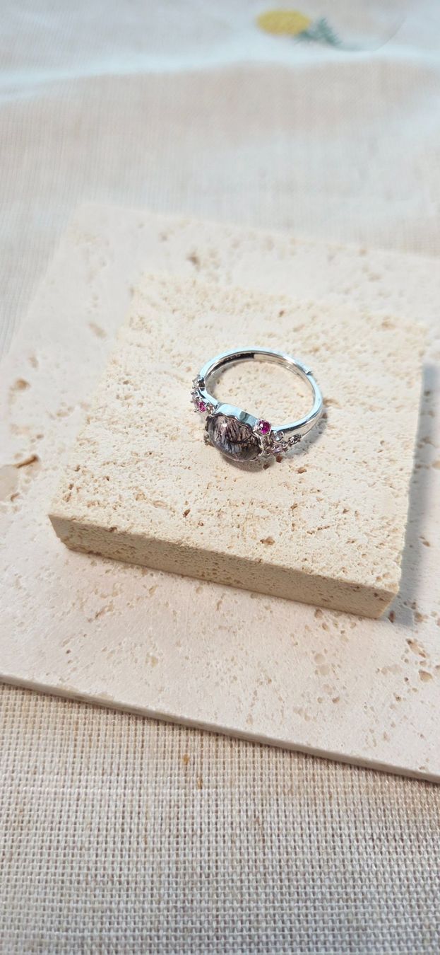 Anelli: NEW - S925 Super Seven Crystal Ring (Adjustable) – Nuovo (secondo la descrizione) da Zürich venduto da cin_wcf6 5