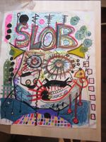 PAUL KOSTABI ORIGINAL  SIGNIERT