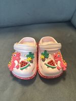 Kinder Clogs rosa mit Dinosaurier Motiv guter Zustand