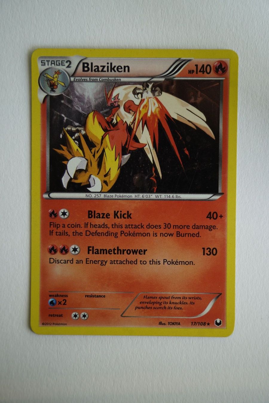Pokémon Carte collezionabili: Blaziken #17 Pokemon Dark Explorers Holo – Usato da Novaggio venduto da koc_9xw9
