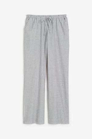 H&M gestreifte Stoffhose / Pyjama Hose M