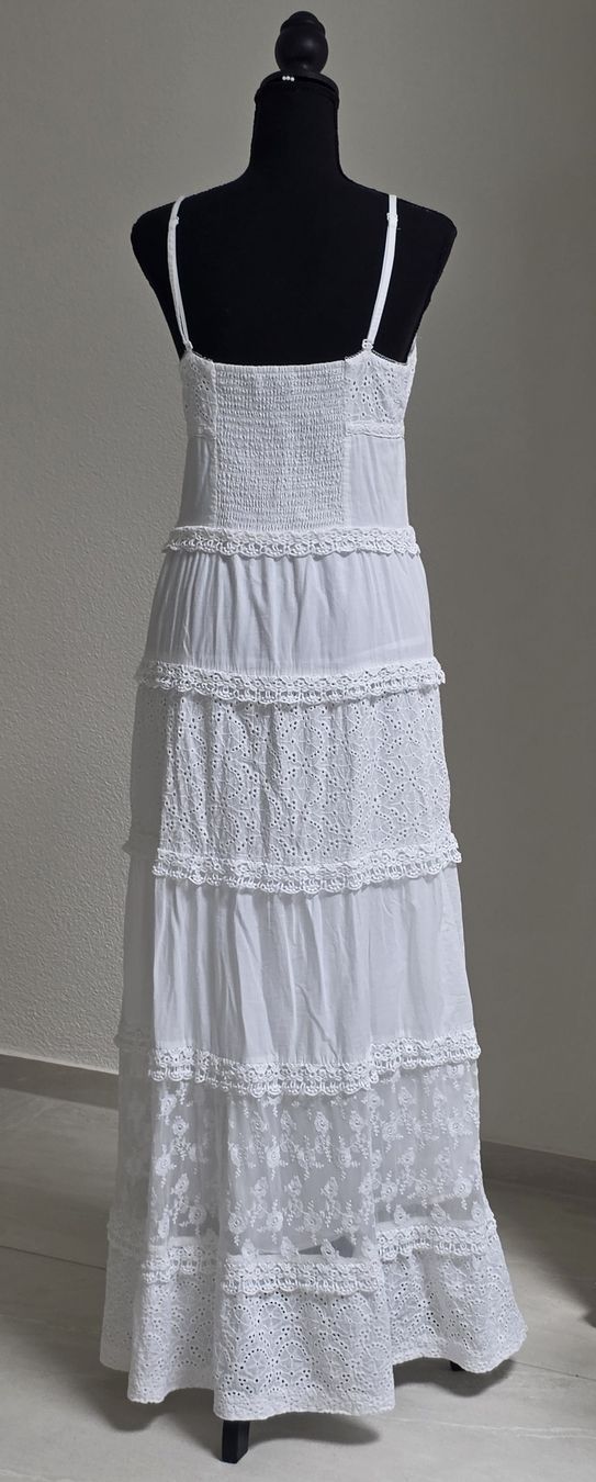 Vestiti: Wunderschönes, weisses Sommerkleid , Grösse L – Usato da Rheinsulz venduto da Gilea 4