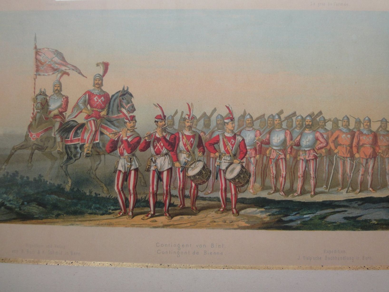 Grafica & Litografie: BIEL: Contingent von Biel - 1876 – Nuovo (secondo la descrizione) da Biel/Bienne venduto da 07helios032