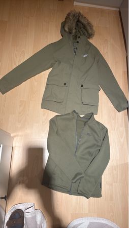 Jack Wolfskin Set: Übergangsjacke + Fleece Top, Grösse 164 c