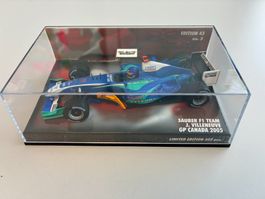 1:43 Minichamps Sauber Showcar Canada GP 2005 Villeneuve