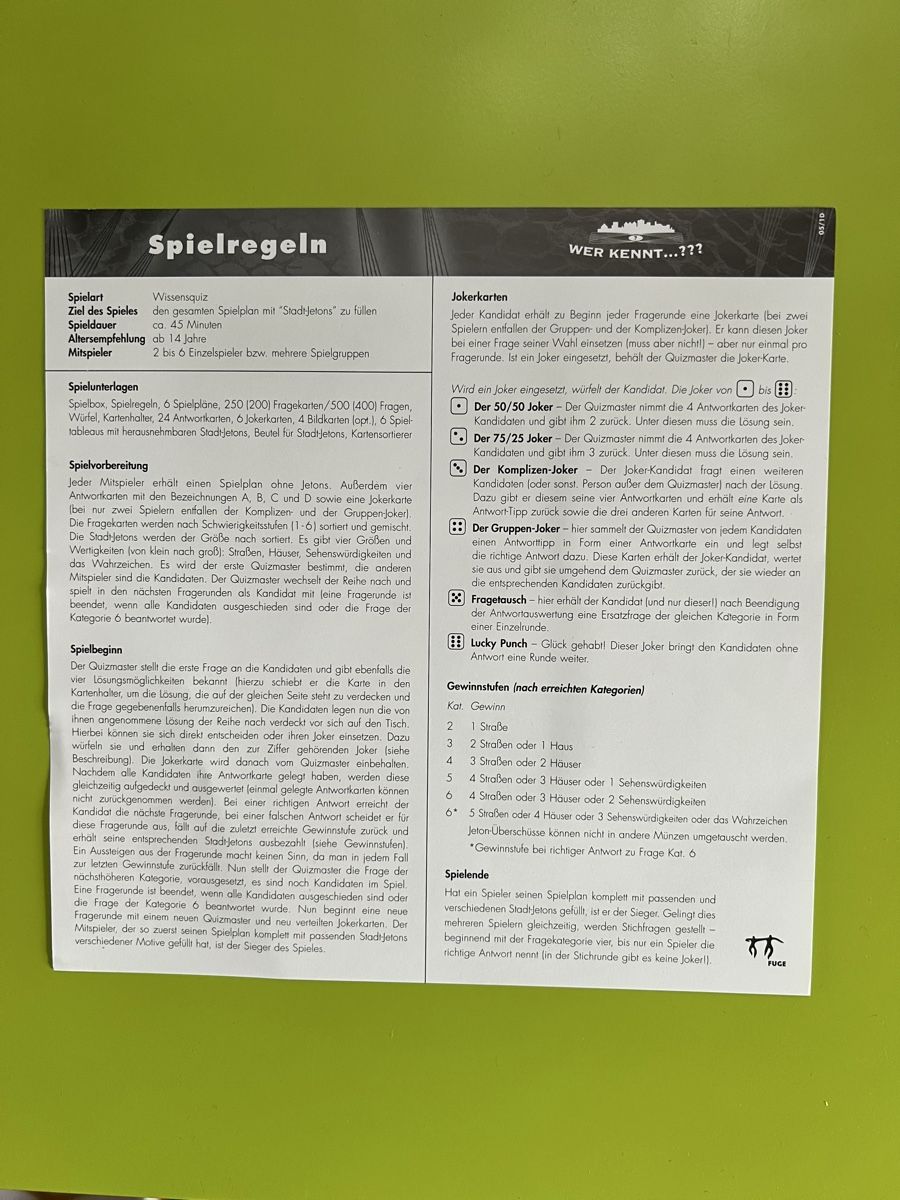 Giochi: Wer kennt Bern- Spiel – Nuovo (secondo la descrizione) da Kirchberg BE venduto da wimmler 4