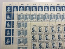Bogen** 5 Rp Heinrich Federer, Theodor Kocher, Th Florentini